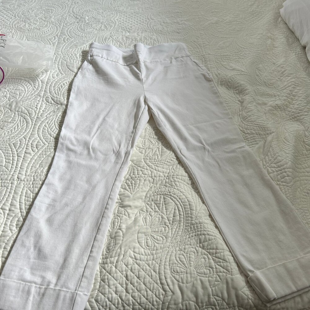 NY & CO White Stretch Pants
